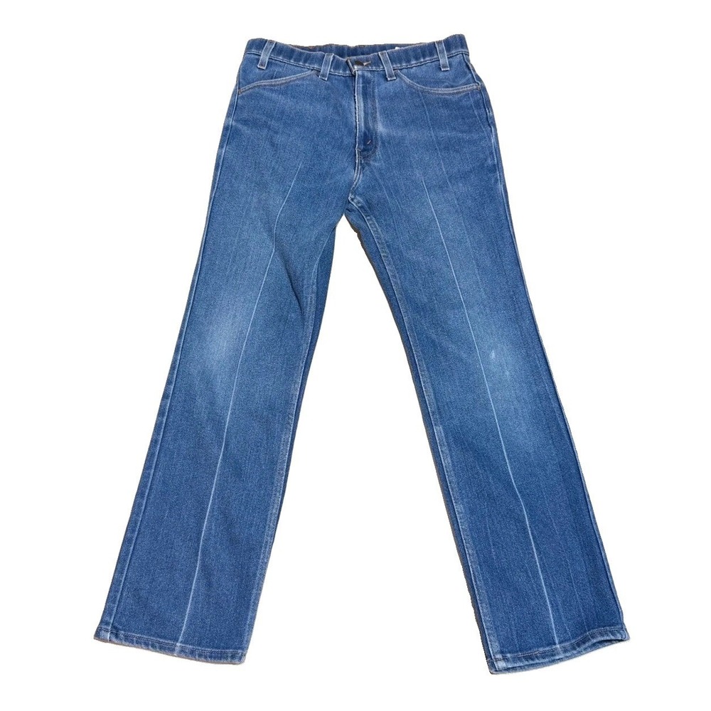 Levis 547 Jeans 32x30 Vintage Blue Cotton Poly USA Made